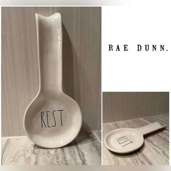 🆕RAE DUNN - NWOT - “ REST “ SPOON REST - Picture 1 of 7